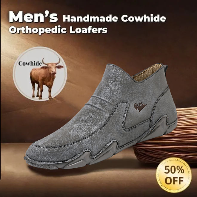 Last day 50% off 🔥⏱️Christmas sale⏱️🔥Men's genuine calfskin Martin boots