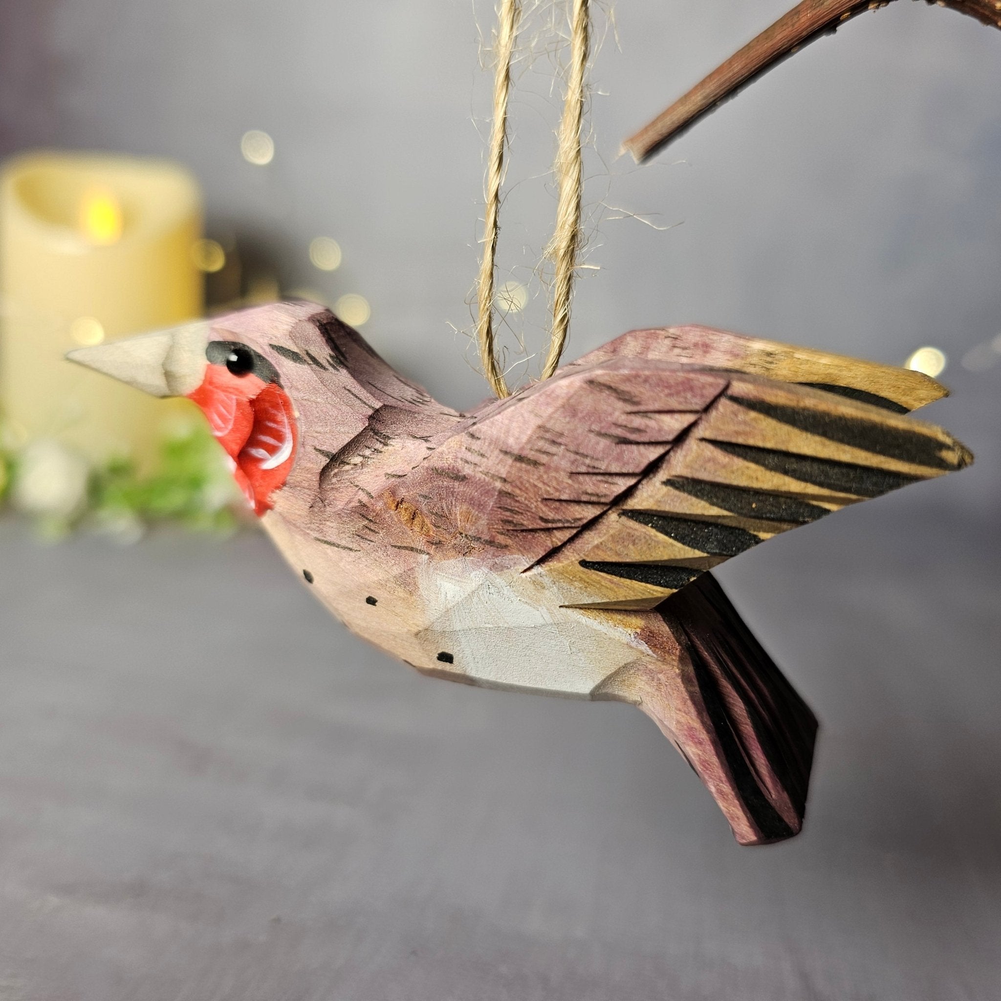 Ruby-Throated Hummingbird Hanging Ornaments