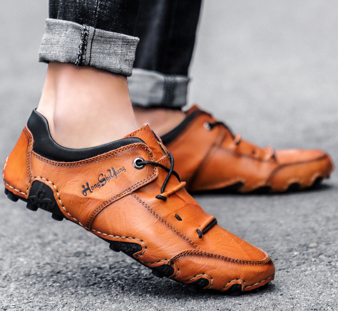 Last day 70% off 🔥⏱️Christmas sale⏱️🔥Men's genuine slip-on shoes