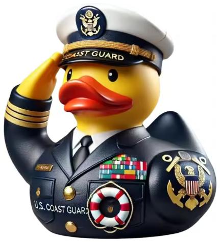 🦆 Veteran Memorial Duck, a unique and interesting decorative item.