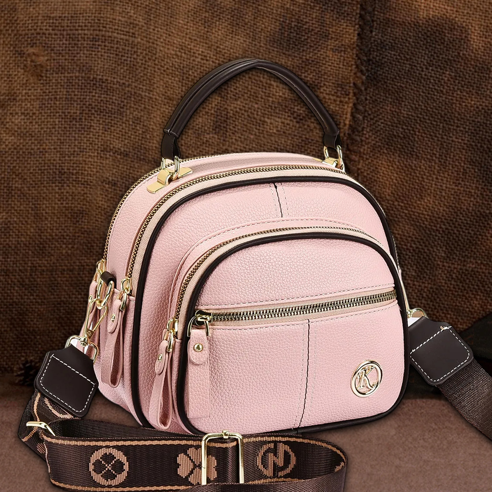 🏆Only $47.99 Last Day Promotion!🎁 - Classic Multifunctional Women's Calfskin Leather Crossbody Bag