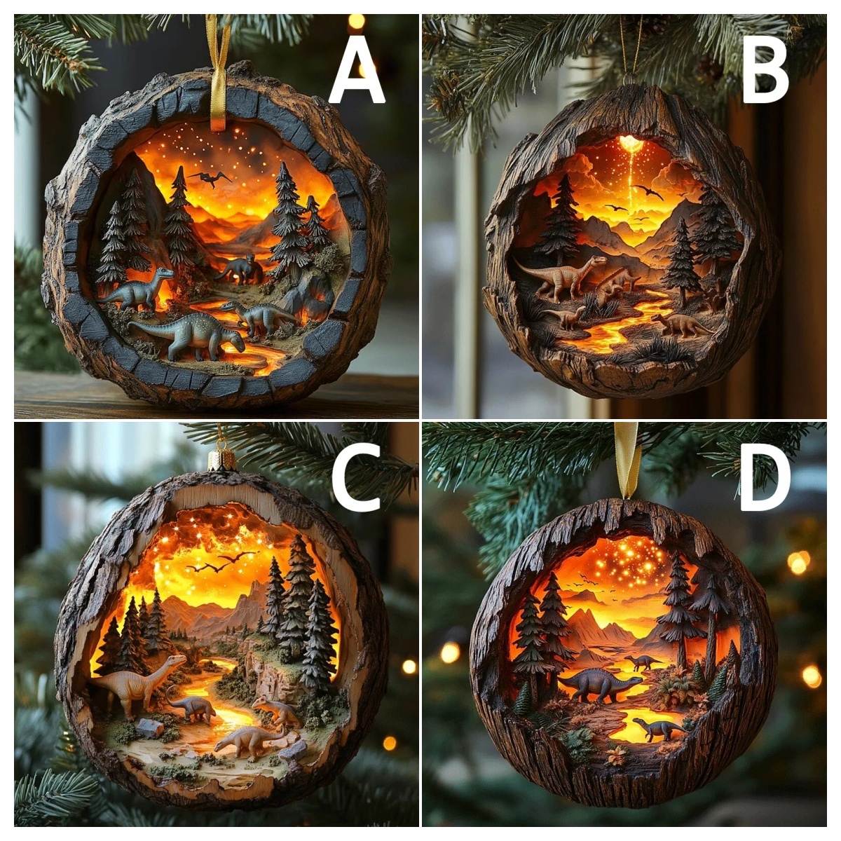 Dinosaur World Christmas Decorations