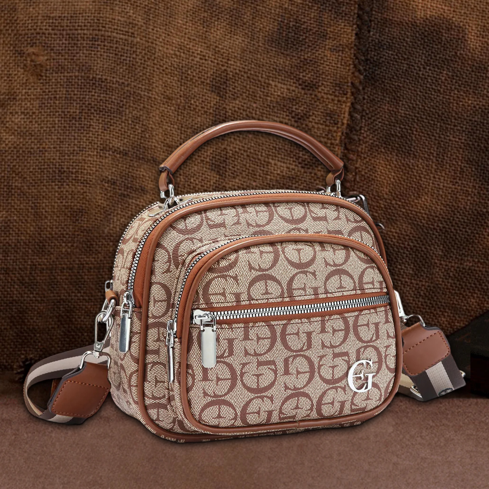 🏆Only $47.99 Last Day Promotion!🎁 - Classic Multifunctional Women's Calfskin Leather Crossbody Bag