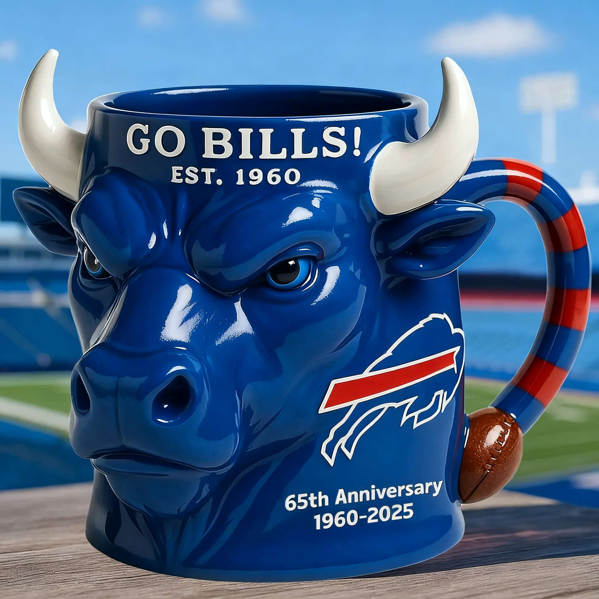 Exclusive Limited Edition 🏈 NFL Team🔥Buffalo Bills 65th Anniversary Coffee Mug