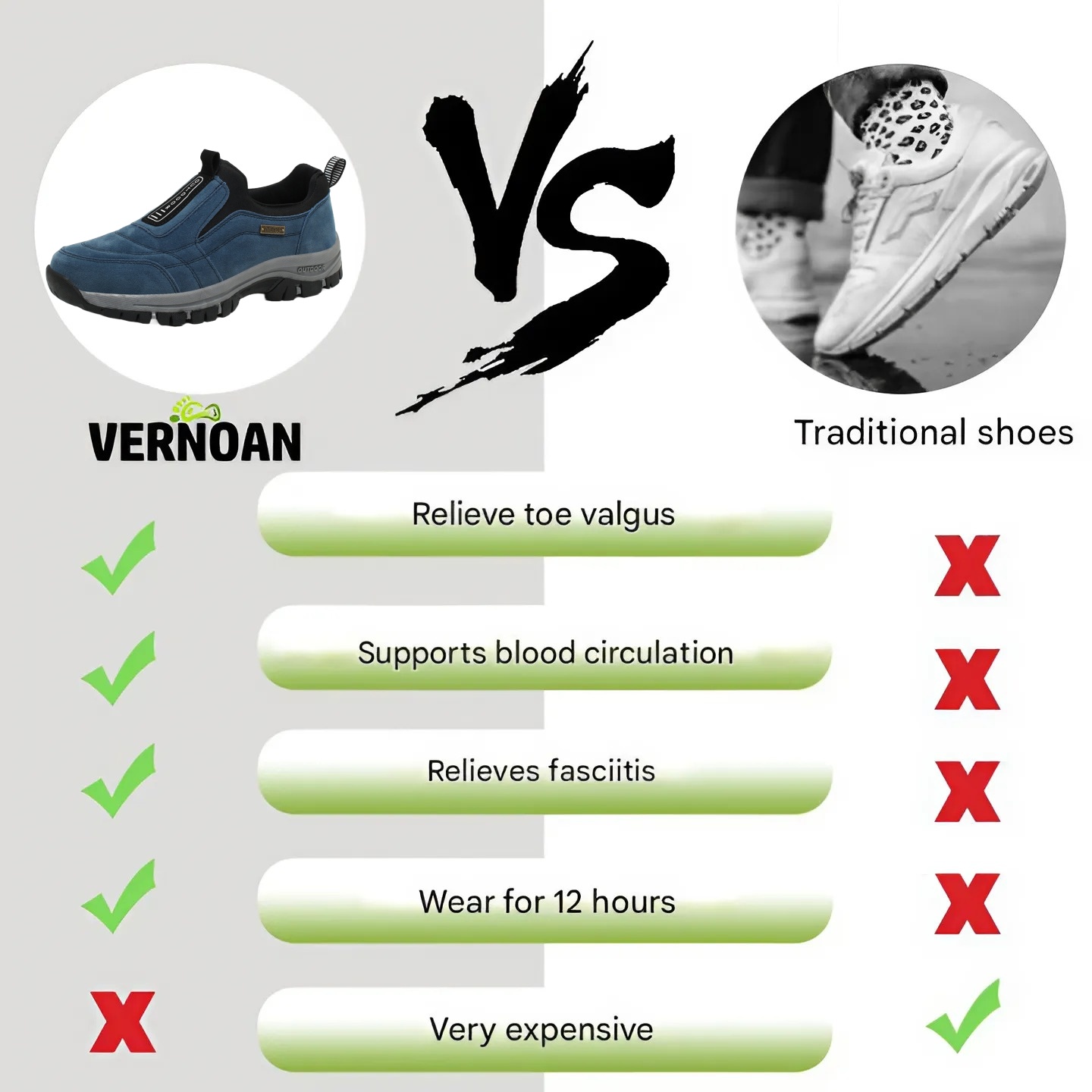 [60% off Last Day - Ends Soon] 🔥 Ergonomic walking shoes 👞 Relieve foot pain ✅ Arch support for comfortable walking