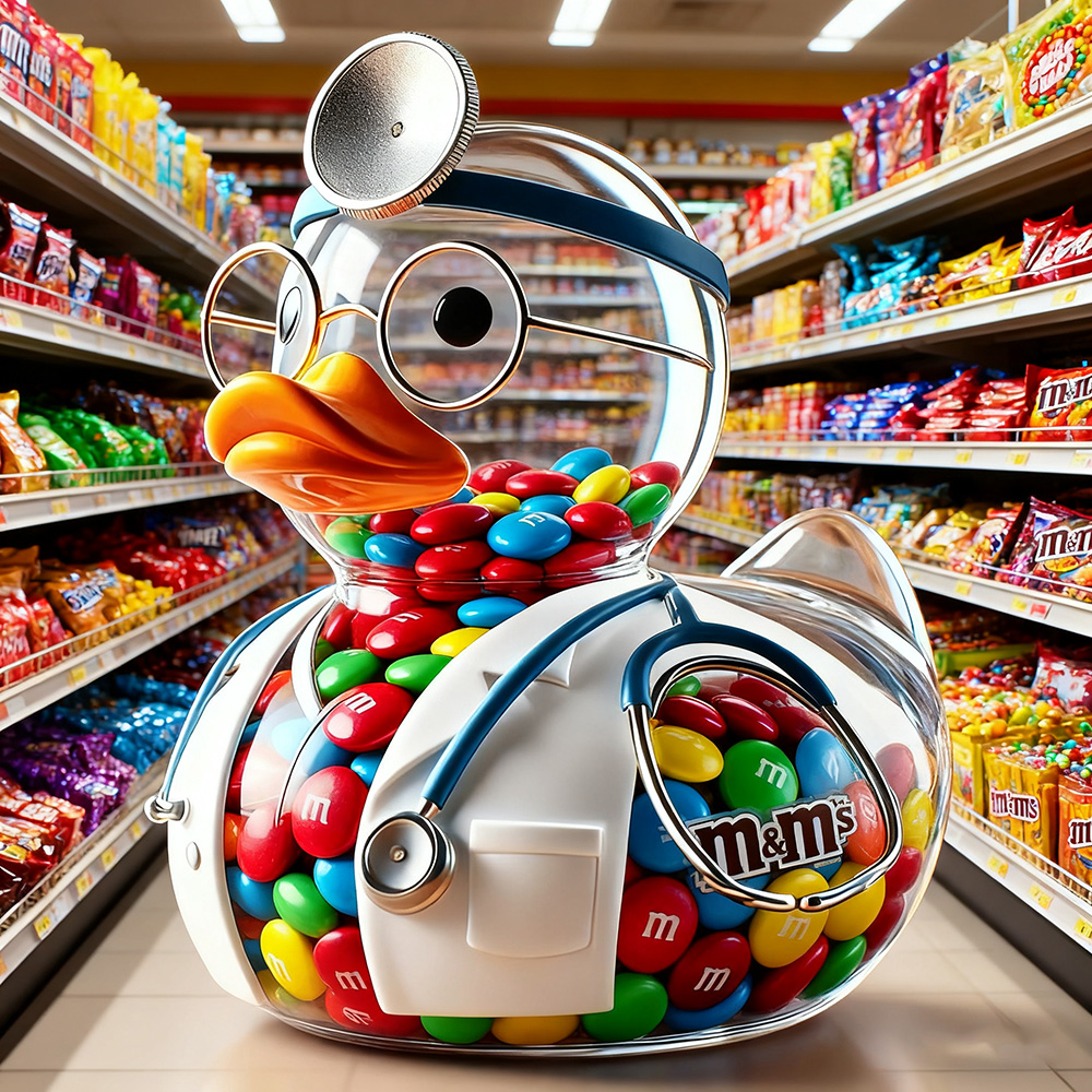 Everyday Hero Duck Candy Jar