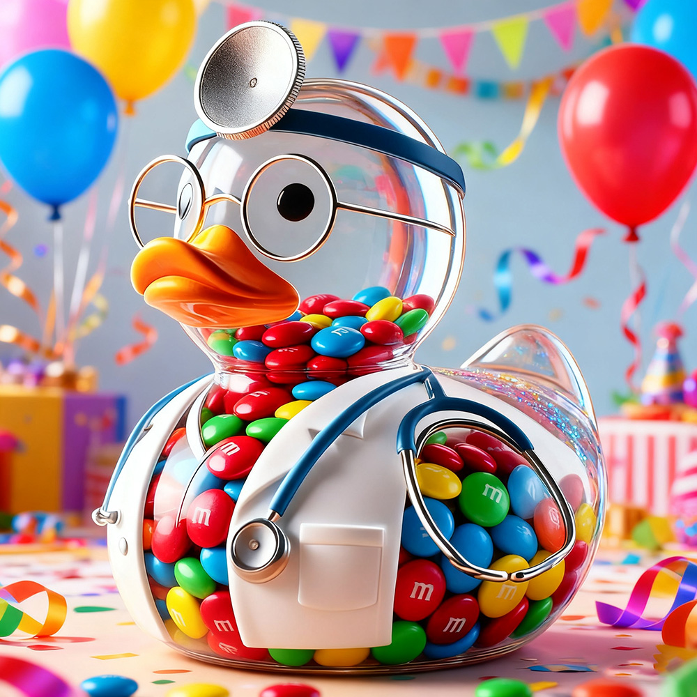 Everyday Hero Duck Candy Jar