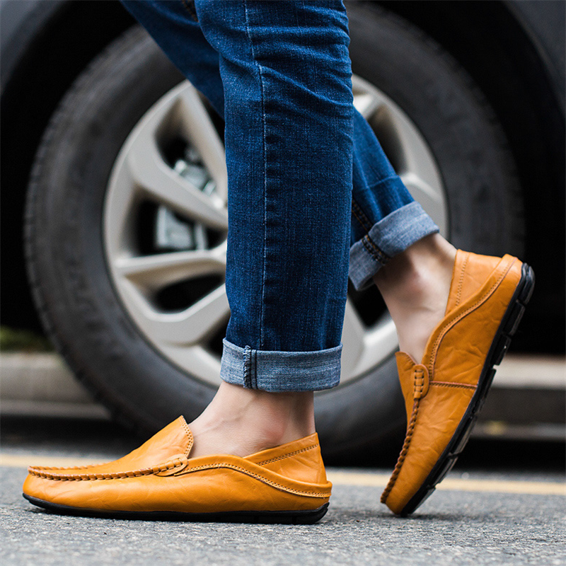 ⏰Limited Time Sale 70% OFF👞Men's Casual Fashion Premium Leather Low-top Driving Boat Moccasins