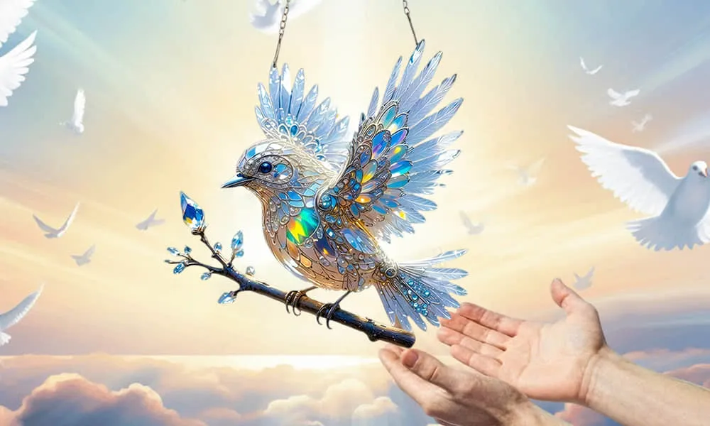 🐦Meet the Peace Bluebird—A Symbol of Peace That Transcends Borders and Cultures (8 inches)