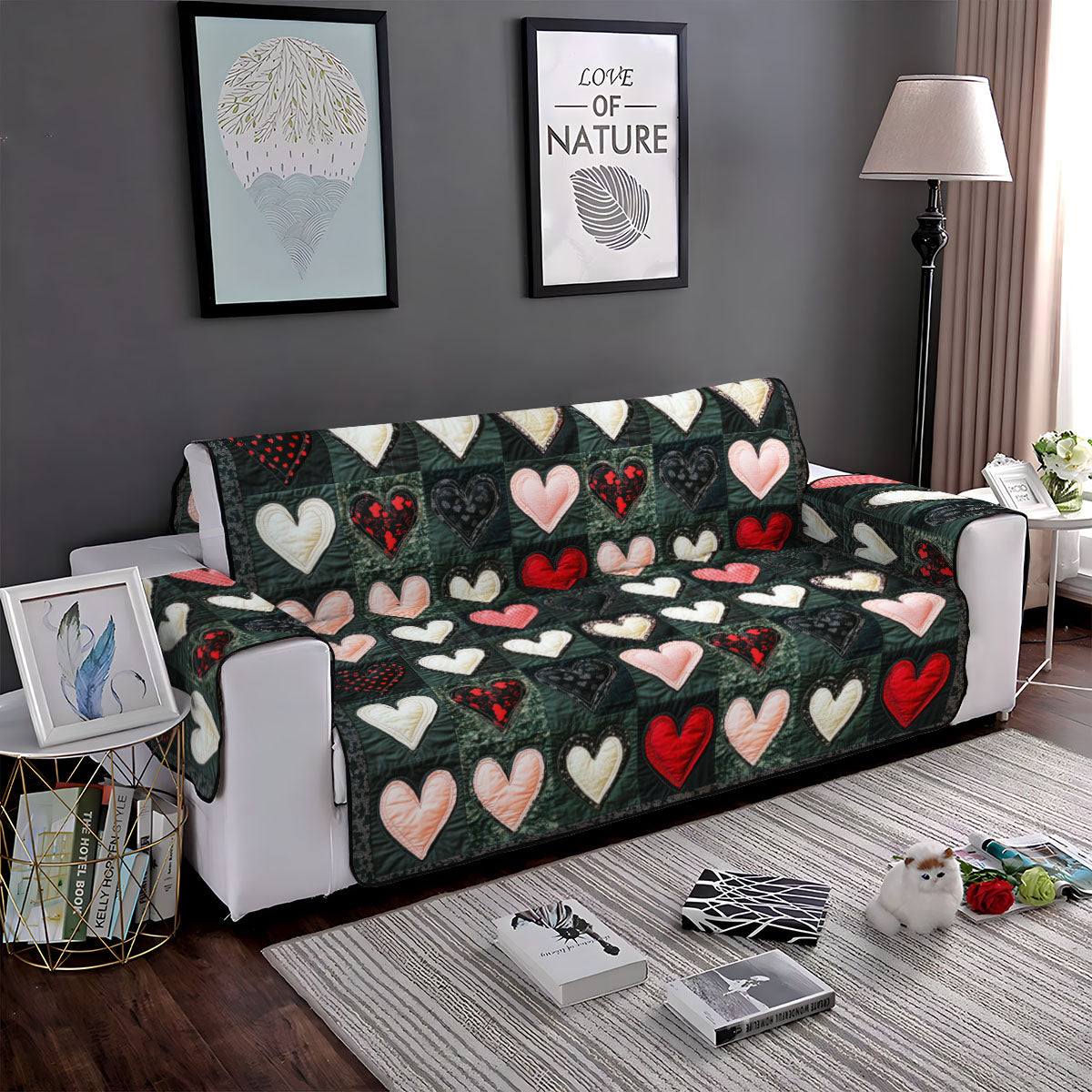 Eternal Embrace Quilted Sofa Cover NCU0PT3230