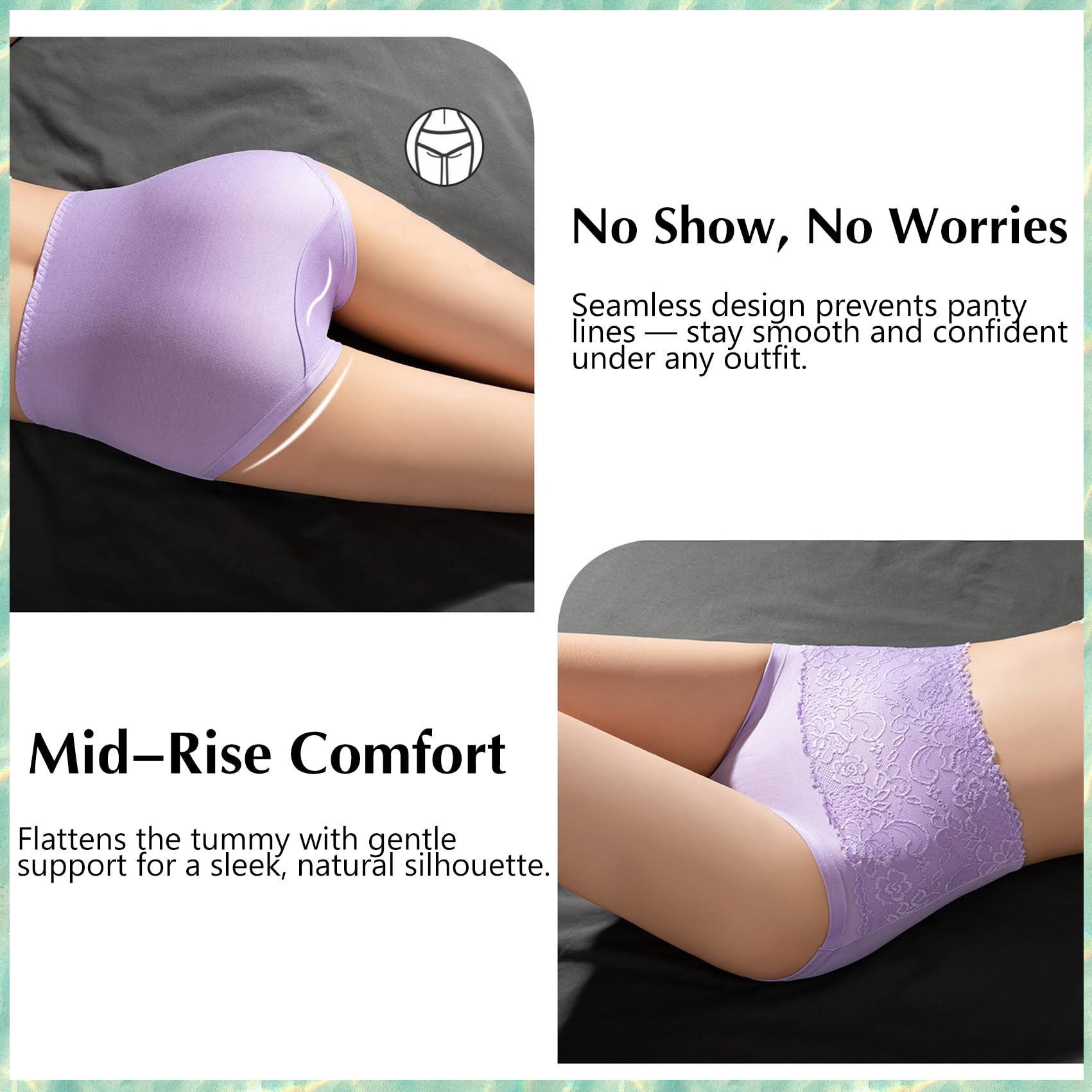 Evella Leak Proof Underwear, Women's Washable Leakproof Underwear