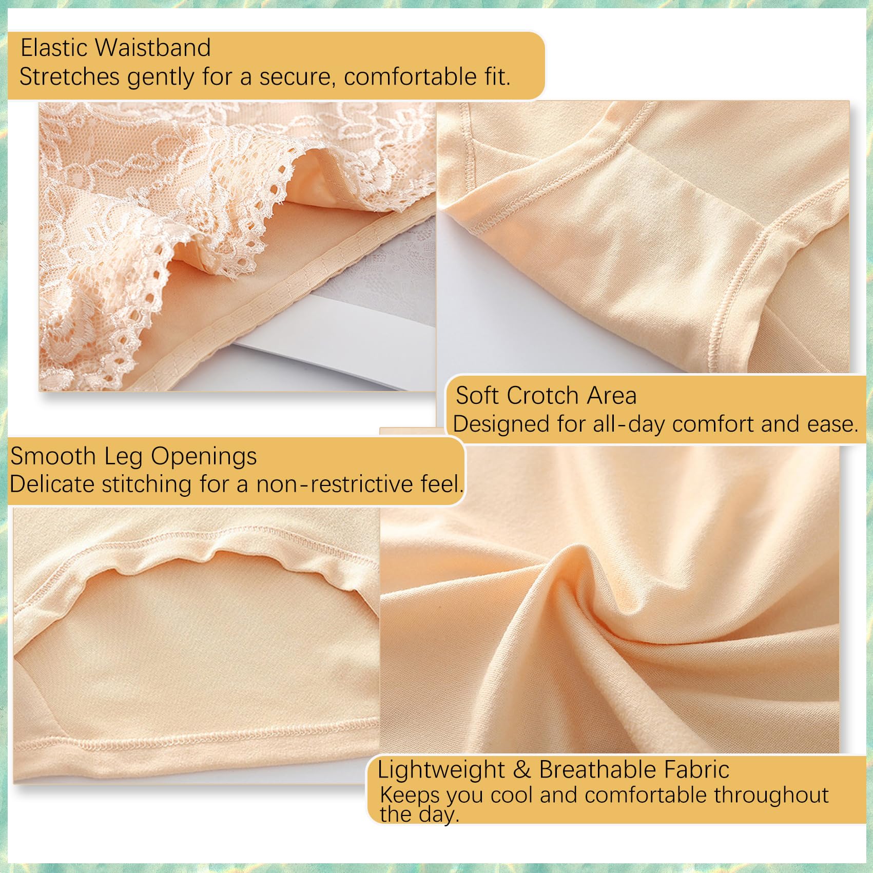 Evella Leak Proof Underwear, Women's Washable Leakproof Underwear