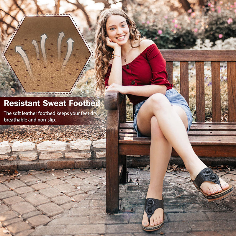 Women's Sandals Comfortable Flip Flops with Arch Support