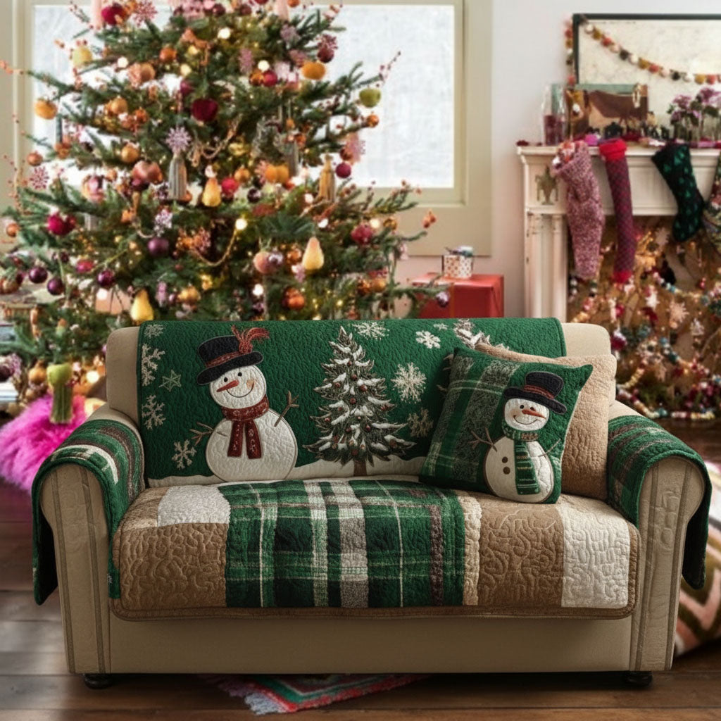 Evergreen Festive Nights Quilted Sofa Cover NCU0PT10360