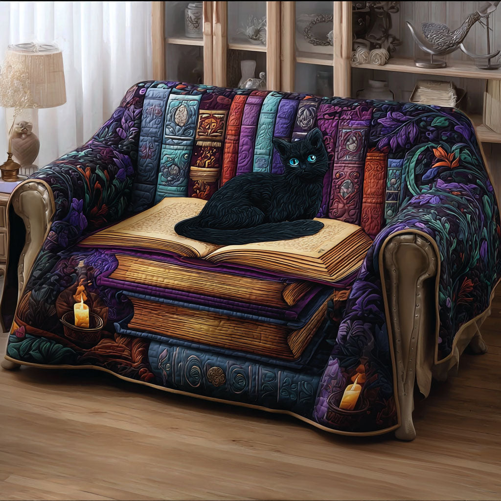 Secrets of the Library Quilted Sofa Cover NCU0PT9946
