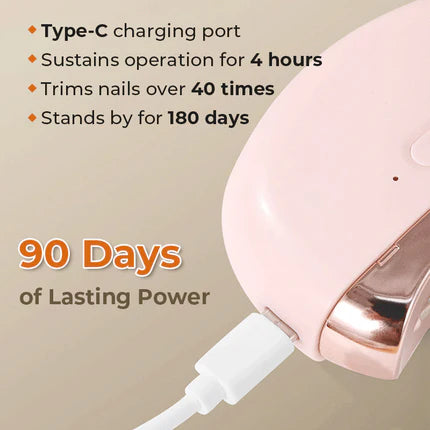 3-in-1 Automatic Electric Nail Clipper with Polishing