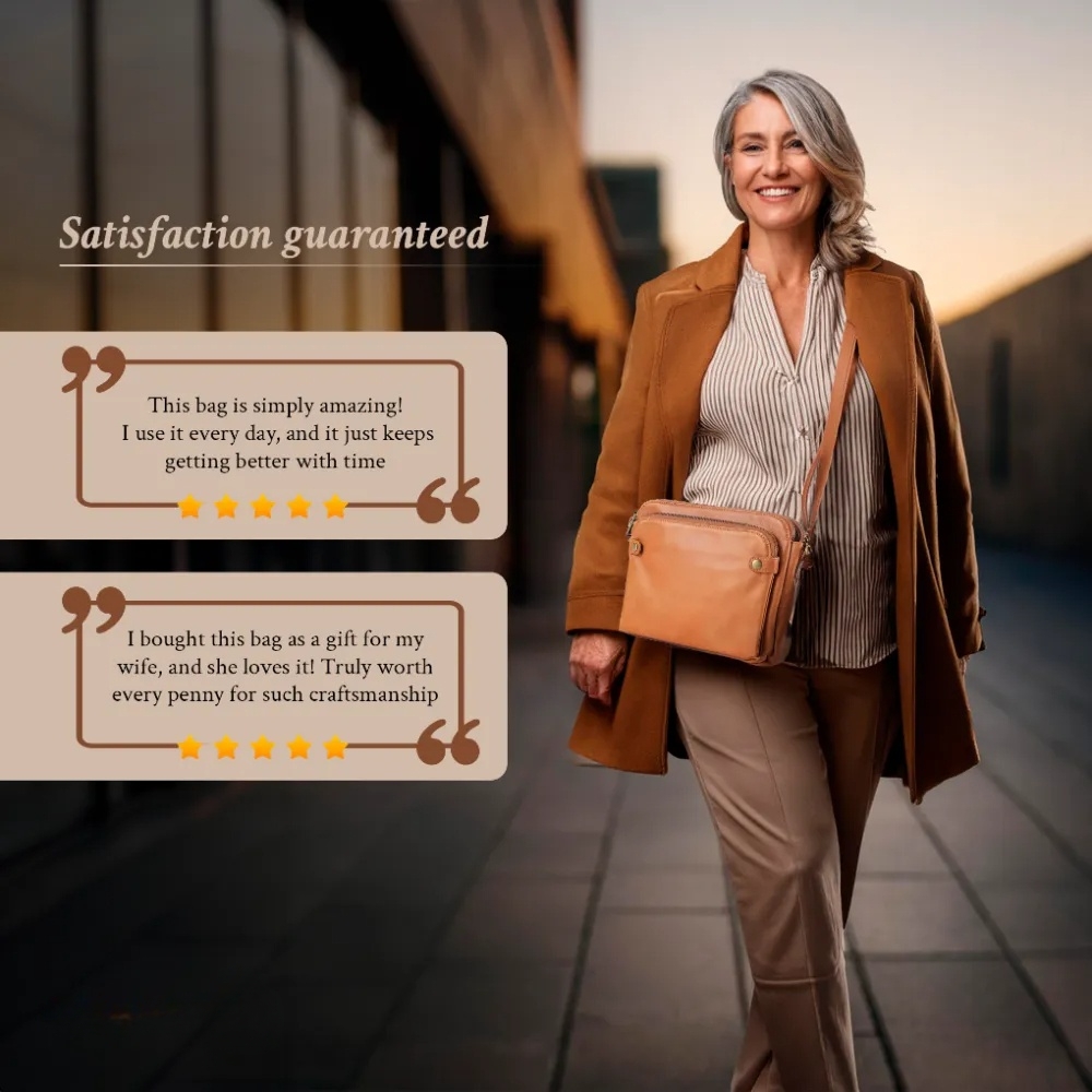 Women's Calfskin Leather Shoulder Bag