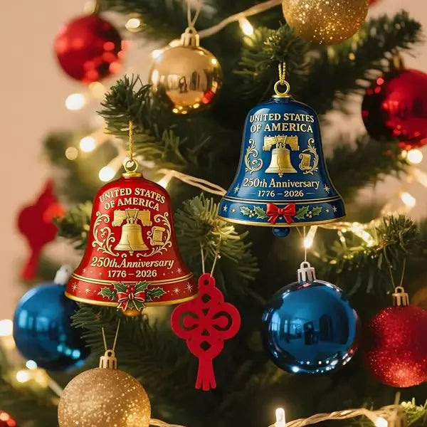 🔥United States 250th Anniversary Bell Ornament