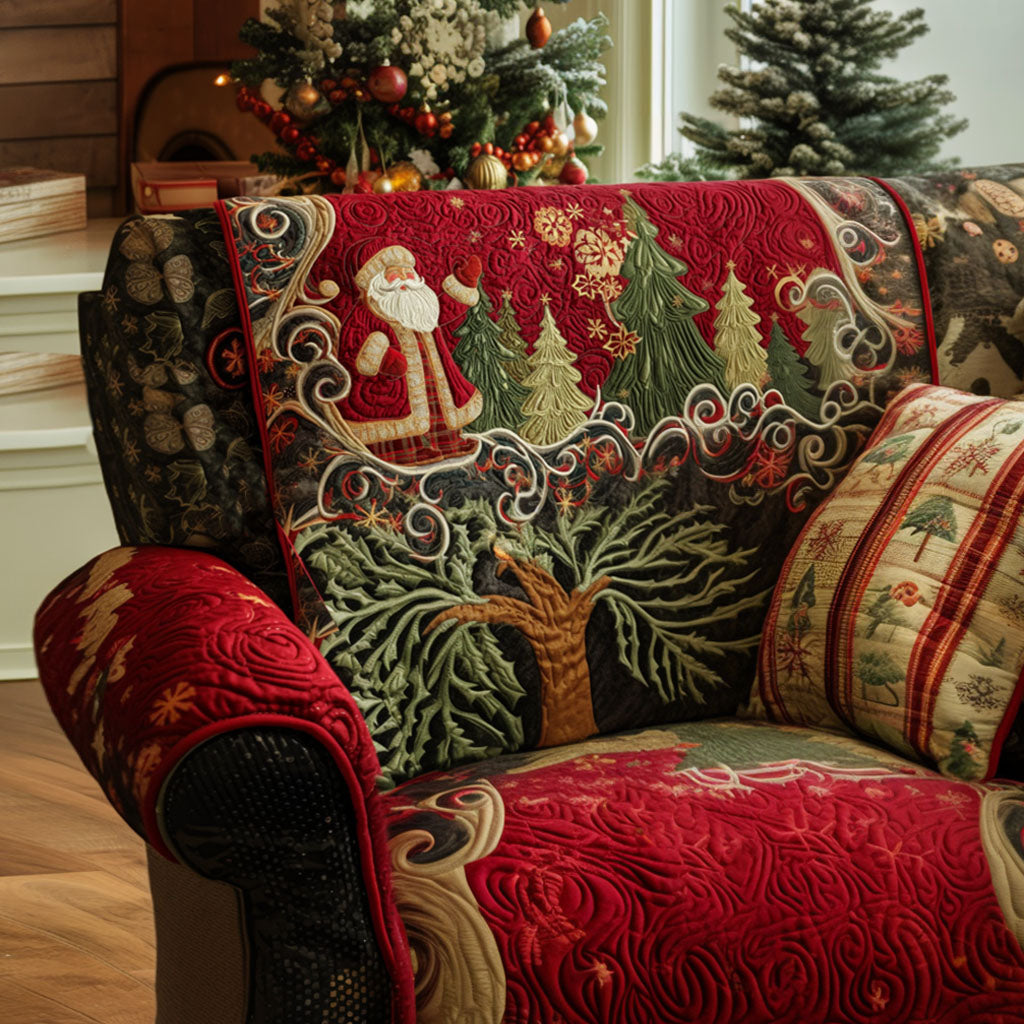 Rustic Winter Dream Quilted Sofa Cover NCU0PT9804