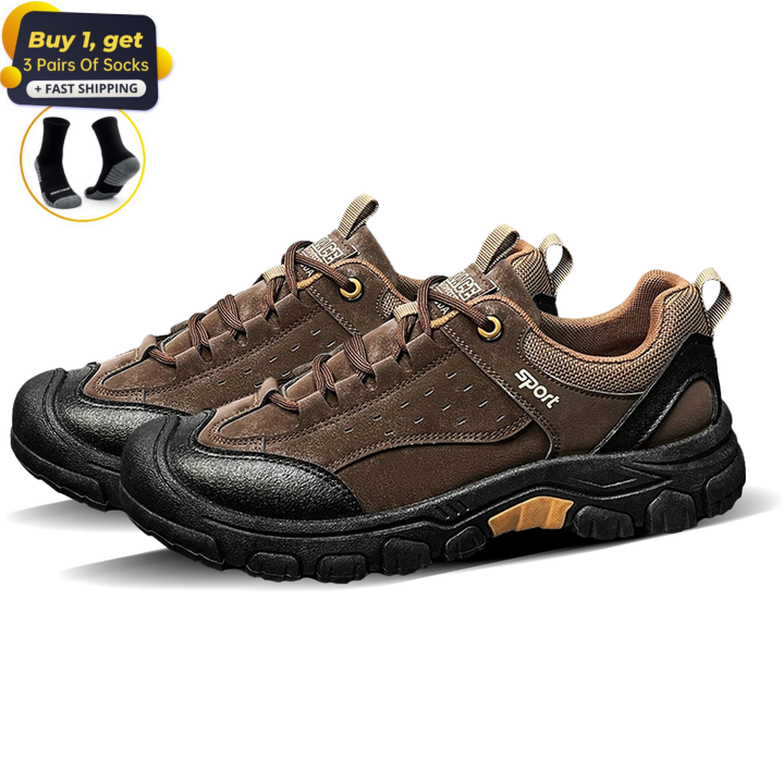 ⏰Limited Time Offer 70%🔥Men's Genuine Leather Comfort Orthopedic Walking Shoes Hiking Shoes