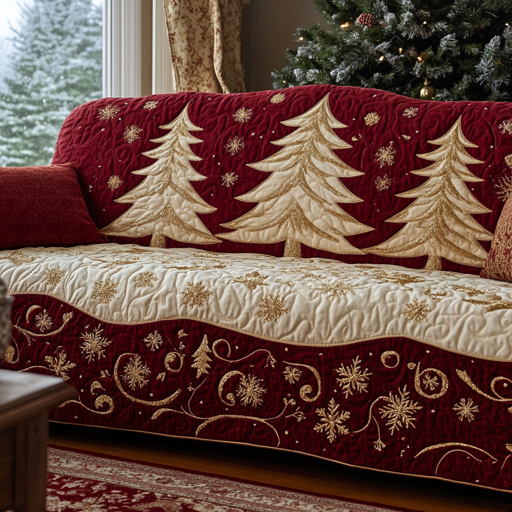 Evergreen Magic Quilted Sofa Cover NCU0DK10800