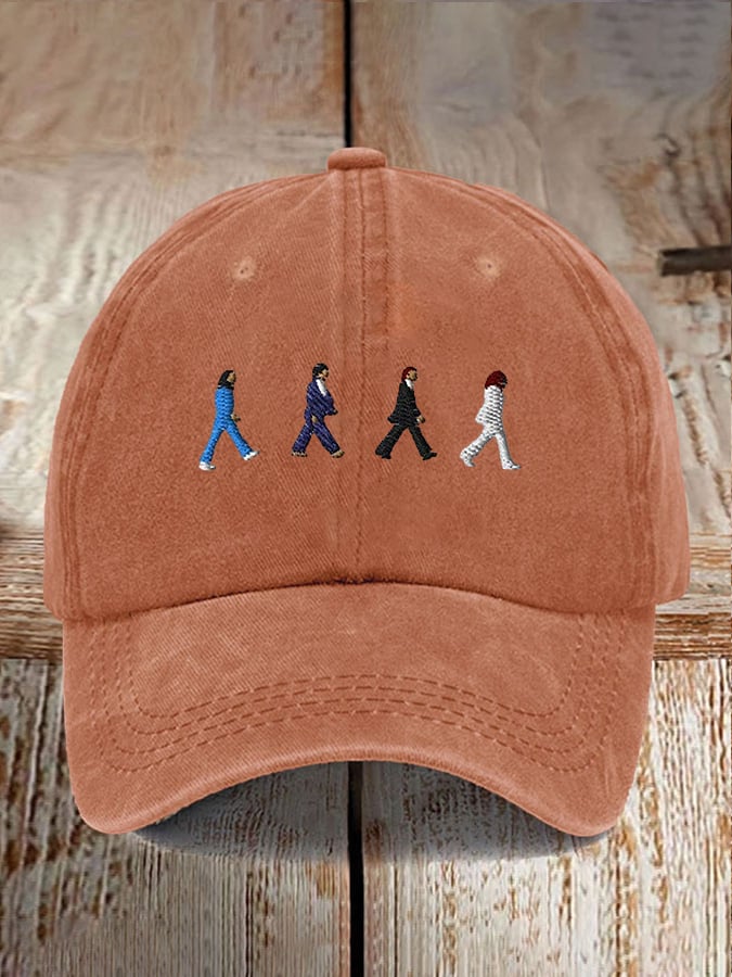 Retro The Band Print Casual Baseball Cap