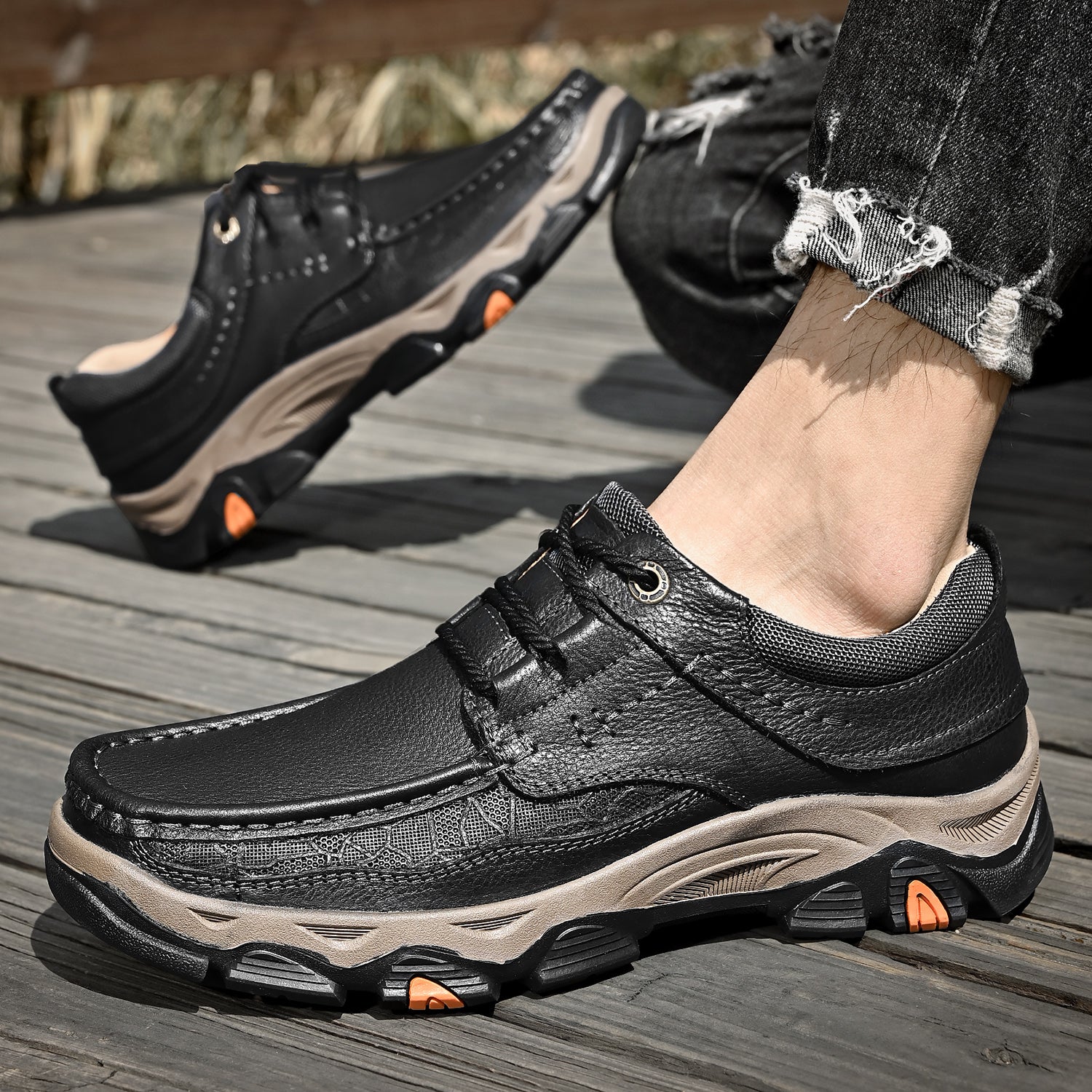 Eldcomf® -  transition with orthopedic and extremely comfortable sole with laces