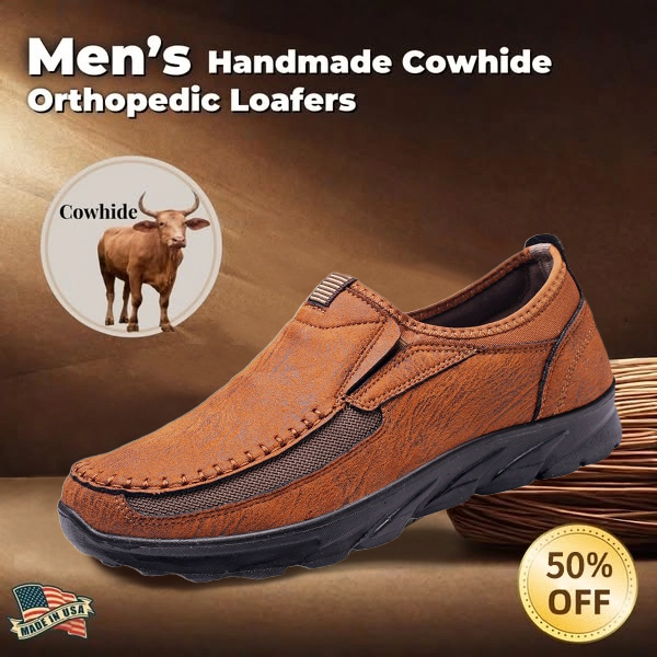 60% off new products- 2025 Newest Men's Orthopedic Leather Loafers