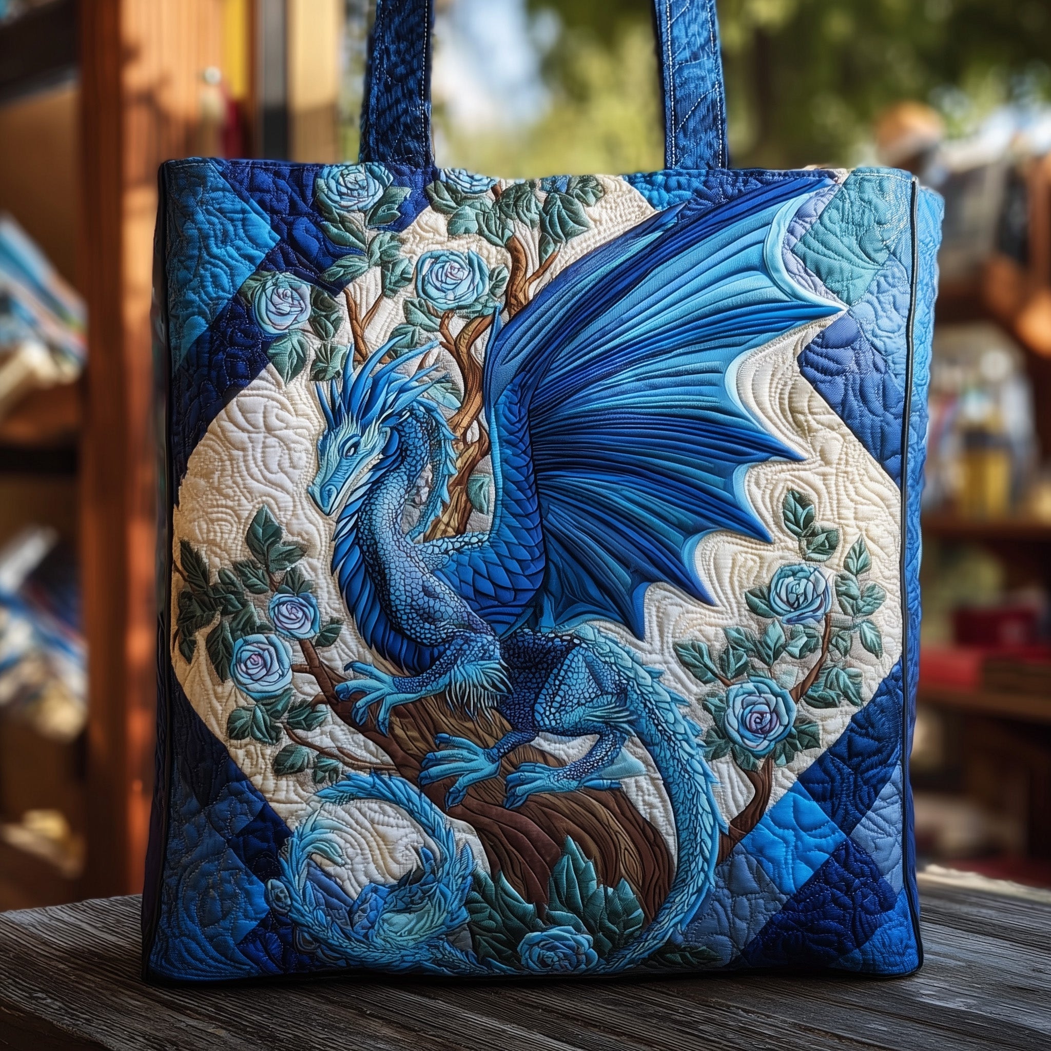 Dragon Quilted Tote Bag GFTOMA1719