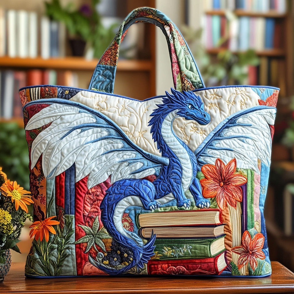 Dragon Quilted Tote Bag