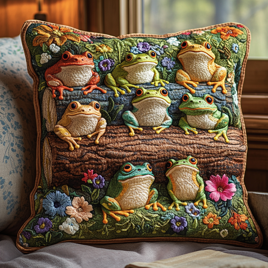 Hoppy Days Quilted Pillow Case NCU0DV3346