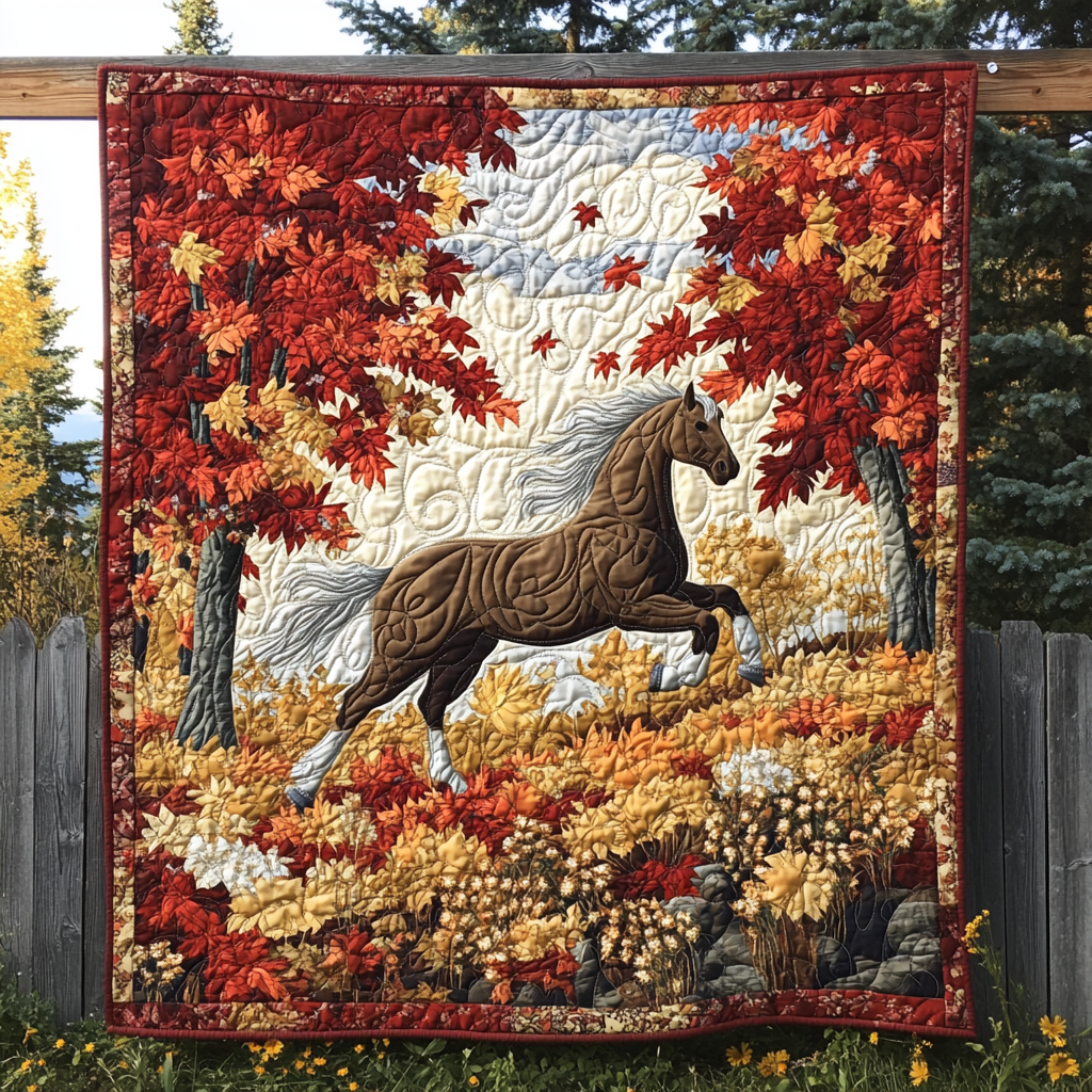 Horse Quilted Blanket NCU0VT59