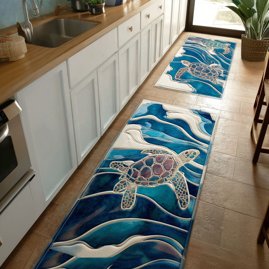 Mystic Reef Kitchen Area Rug NCU0PT10012