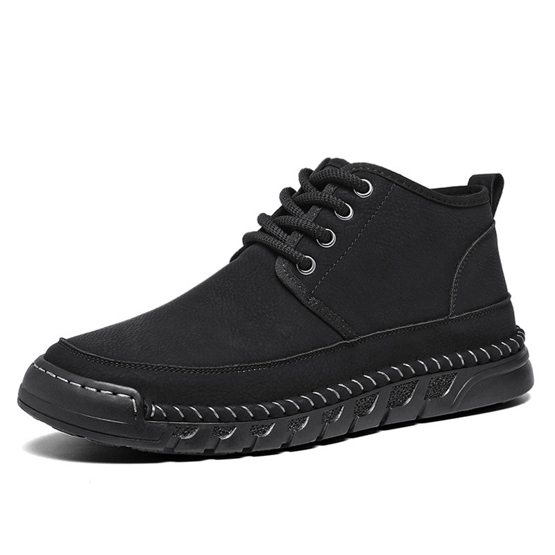 ⏰Last day 70% OFF🔥Casual leather arch support non-slip wear-resistant high-top loafers