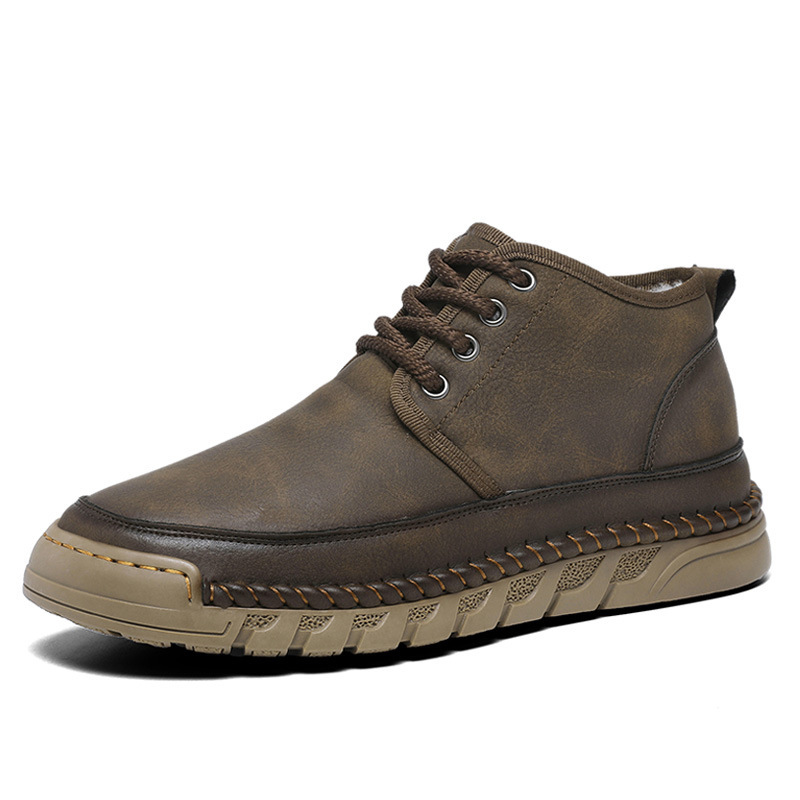 ⏰Last day 70% OFF🔥Casual leather arch support non-slip wear-resistant high-top loafers