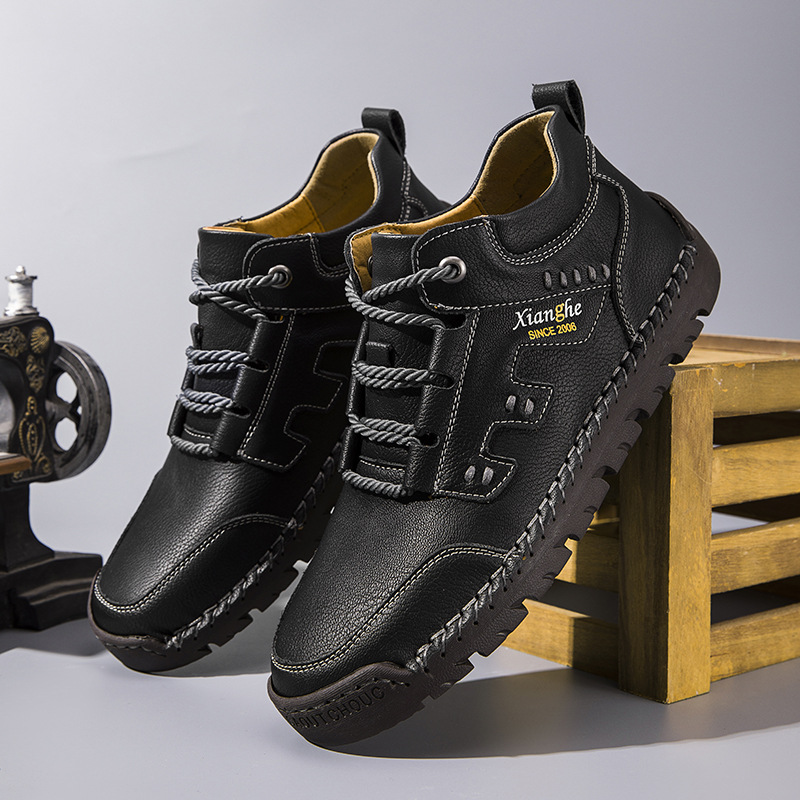 ⏰This Week 70% OFF🔥Casual leather arch support non-slip wear-resistant high-top loafers