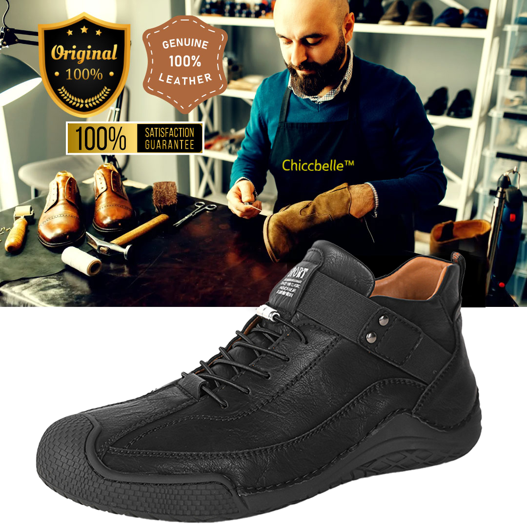 LAST DAY! 60% OFF 🔥⏱️ Christmas Sale ⏱️🔥 Men’s Hand-Stitched Non-Slip Casual Leather Boots | Stylish & Casual Men’s Footwear