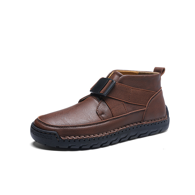 ⏰Final Day 70% OFF🔥Casual leather arch support non-slip wear-resistant high-top loafers