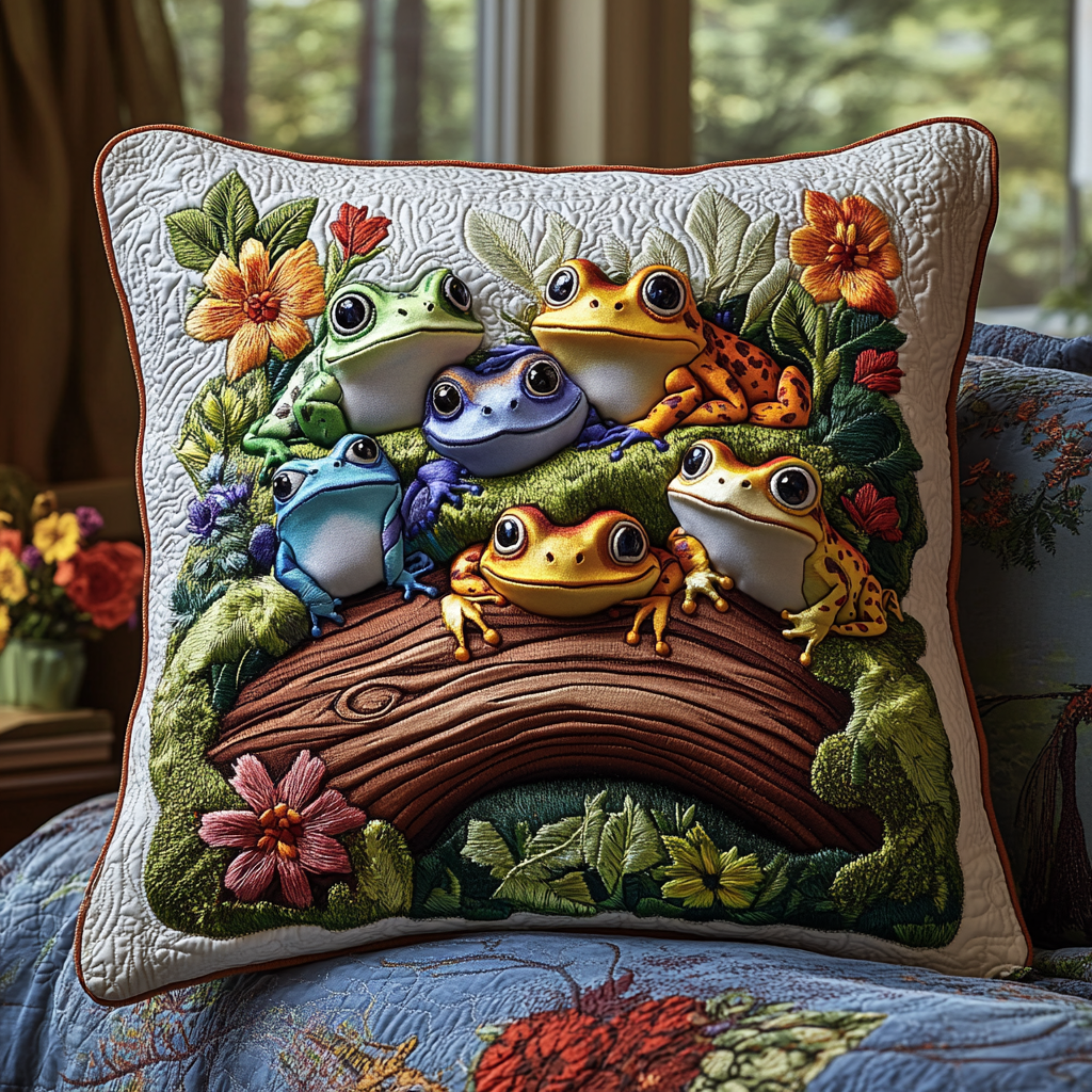 Ribbit Radiance Quilted Pillow Case NCU0DV3344