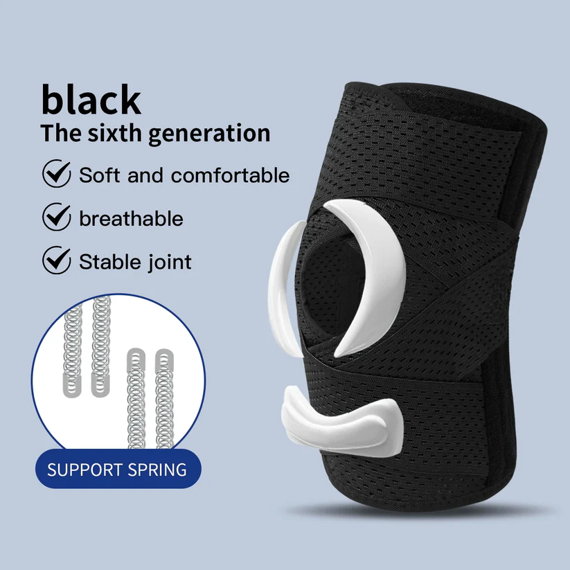 Compression Knee Sleeve with Spring Stabilizers