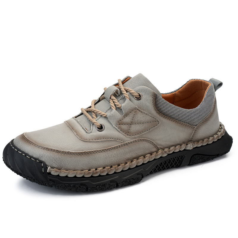 🔥New models available, 40% off🎉Men's genuine leather handmade walking shoes for foot pain relief with arch support