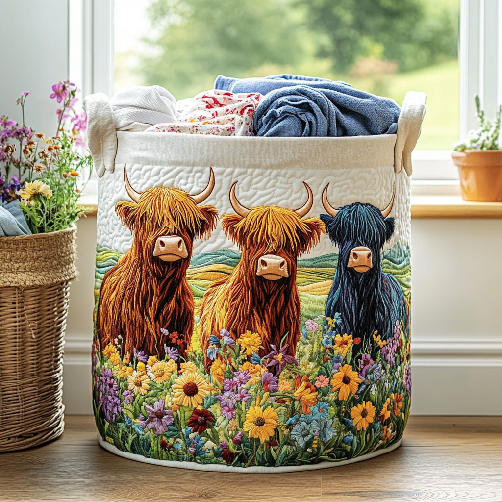 Triple Charm Quilted Laundry Basket NCU0PVL494