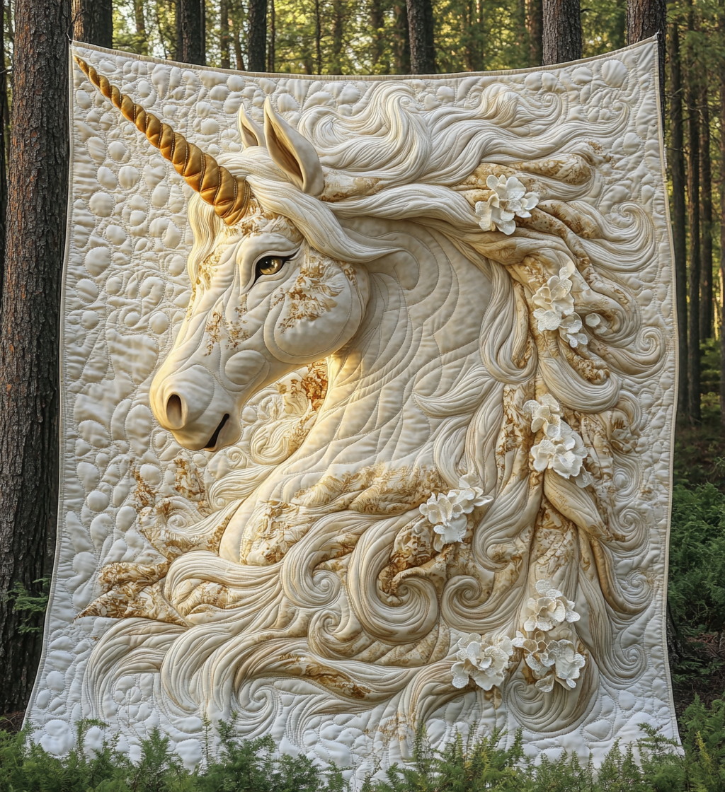 Unicorn Sunset Symphony Quilted Blanket NCU0DV870
