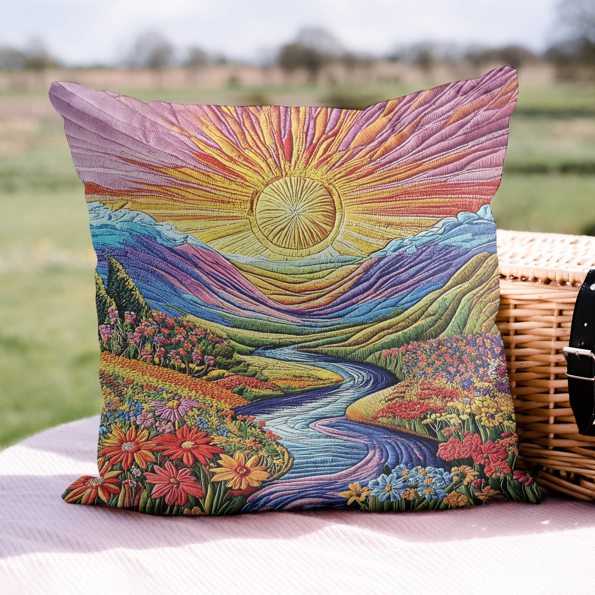 Wildflower Haven Quilted Pillow Case NCU0VL1305