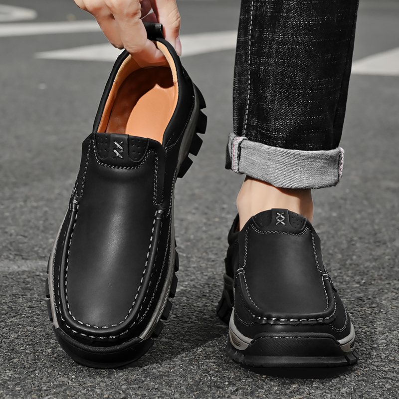 ⏰Promotion 60% OFF - 2025 New Men's Orthopedic Comfortable Casual Genuine Leather Slip On Loafers