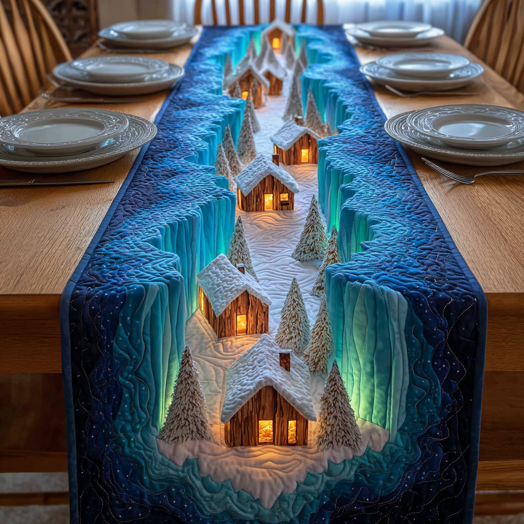 Winter Glow Horizon Quilted Table Runner NCU0TD1712