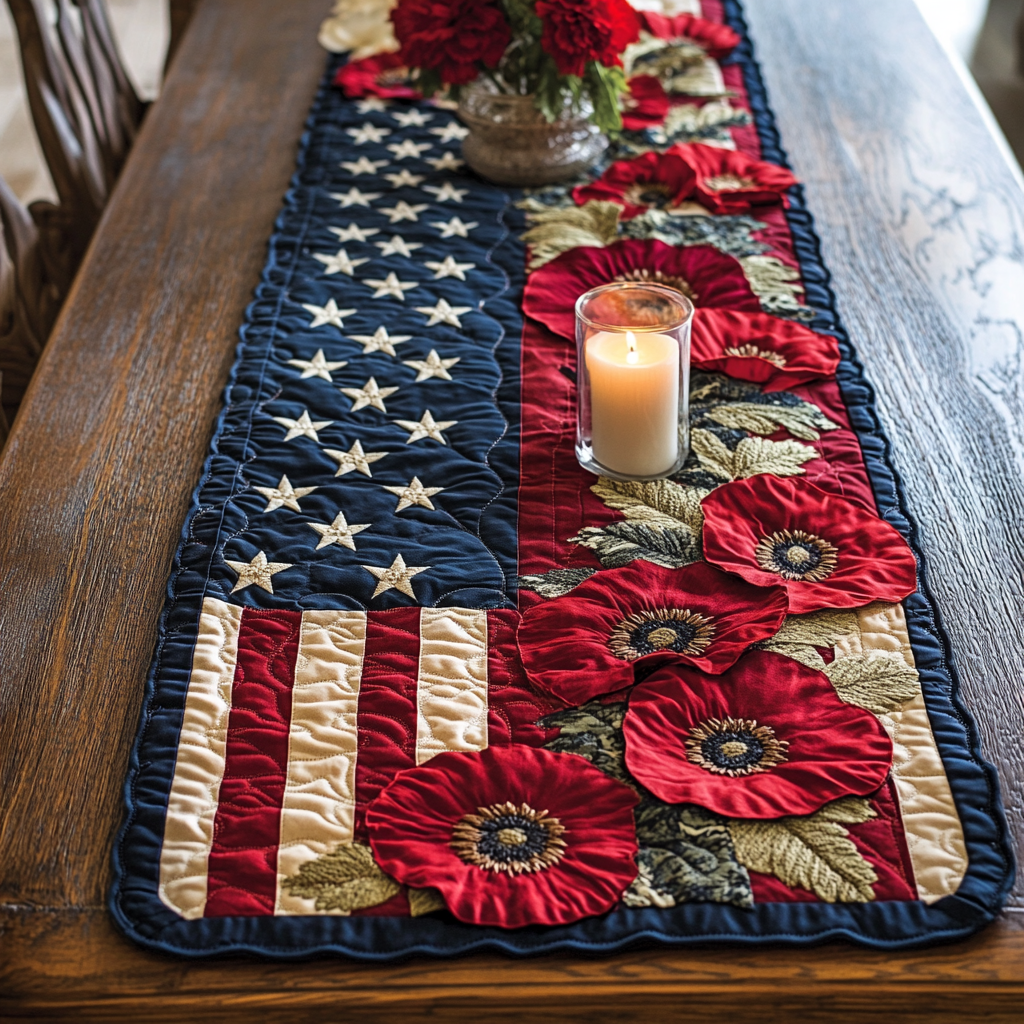 Glory American Quilted Table Runner NCU0VH5397