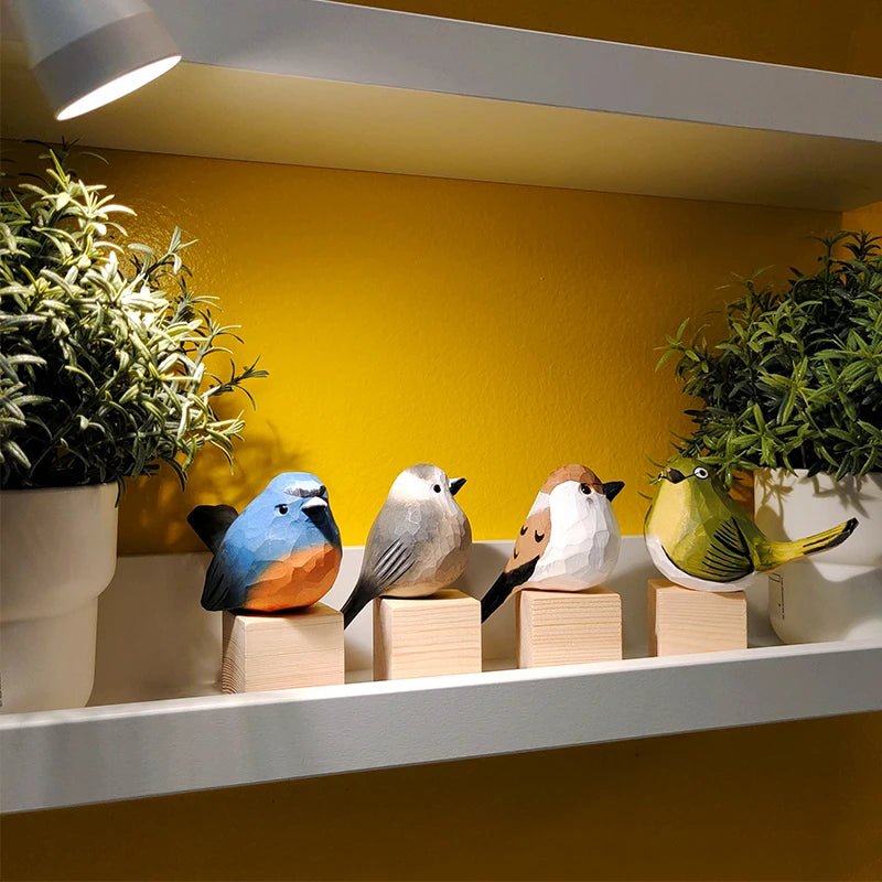 Canada Jay Sculpted Hand-Painted Bird Figure