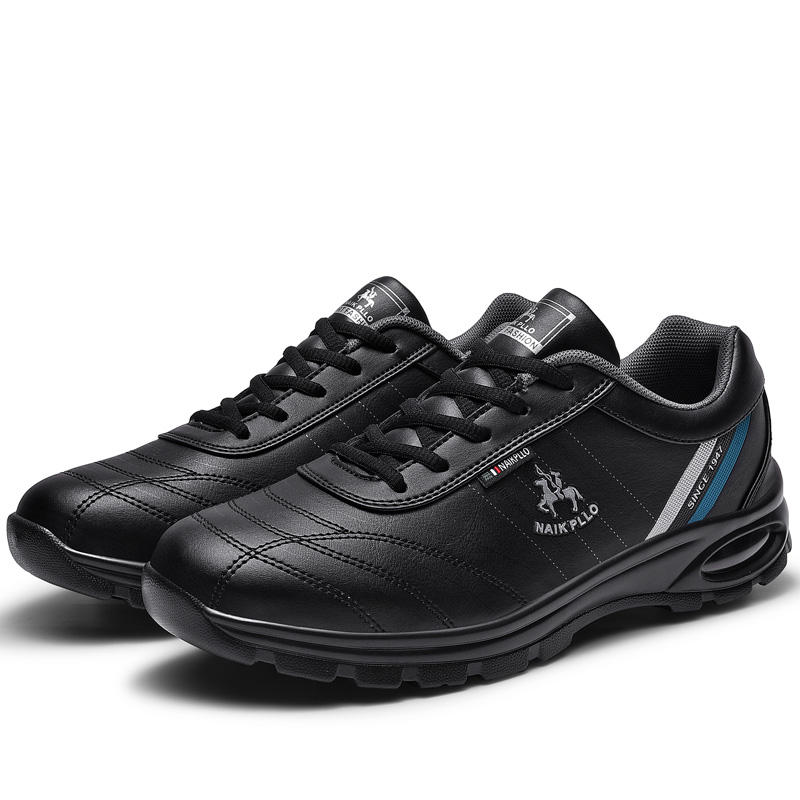 Men's Good Arch Support Outdoor Breathable Walking Shoes, Comfy Orthopedic Walking Shoes