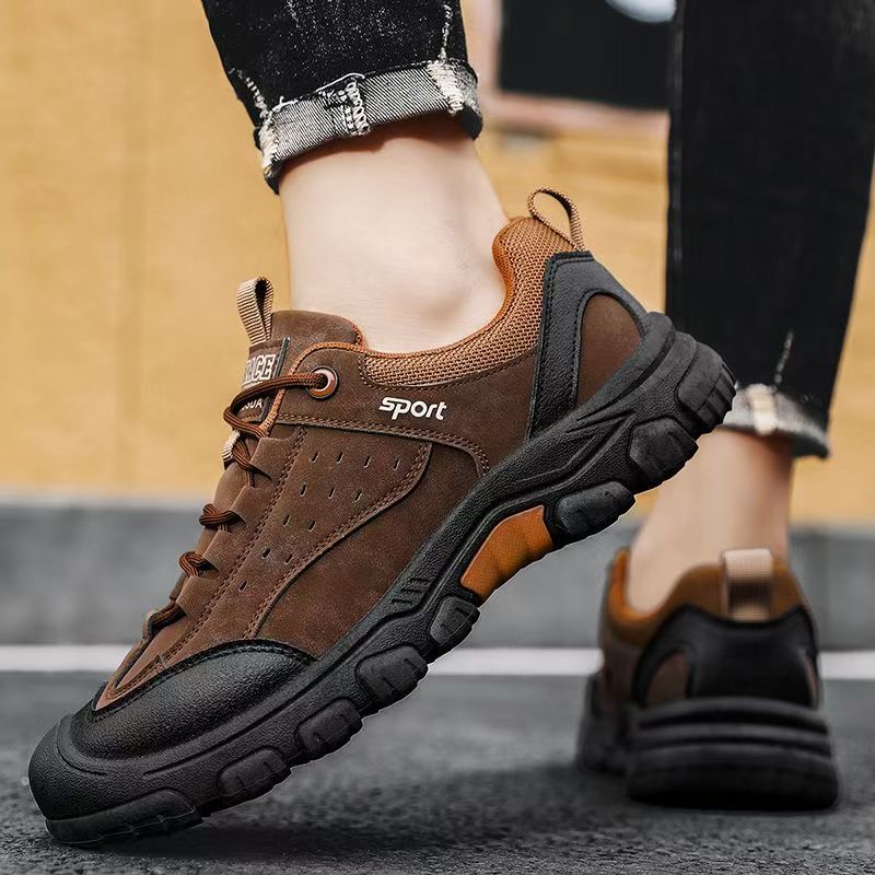 ⏰Limited Time Offer 70%🔥Men's Genuine Leather Comfort Orthopedic Walking Shoes Hiking Shoes